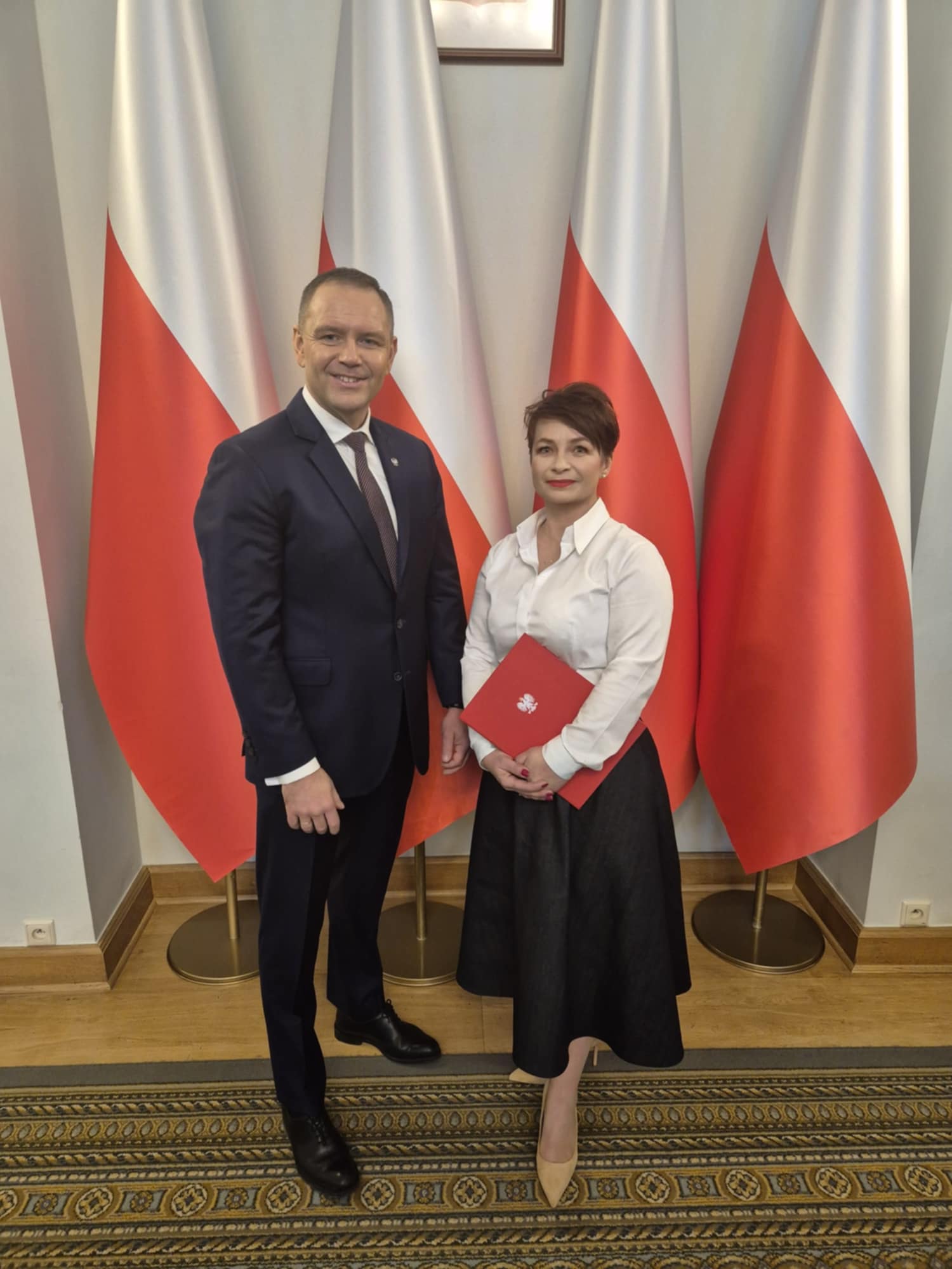 prof. Marta Osypińska i Prezydent RP Karol Nawrocki