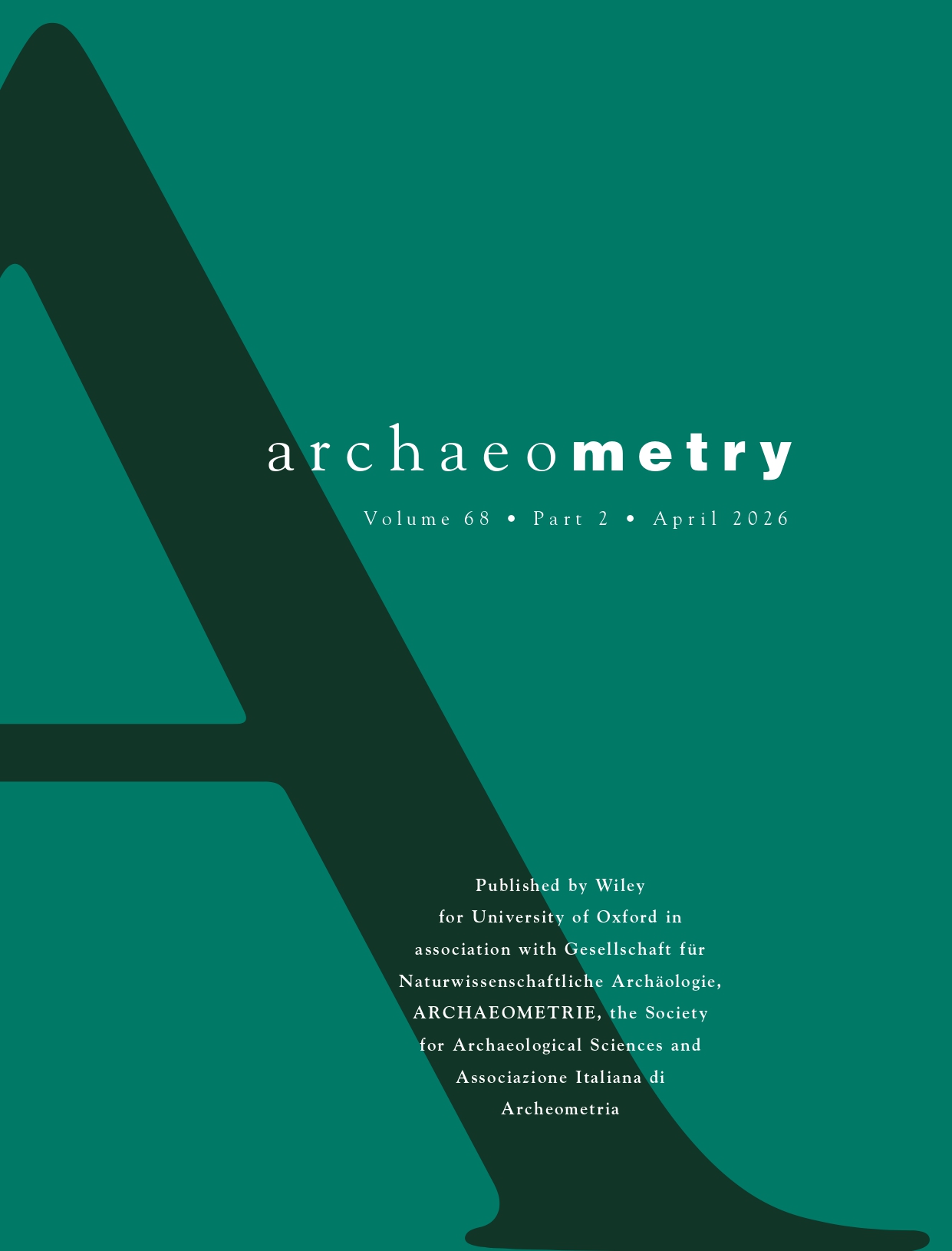 Archaeometry 68 cover