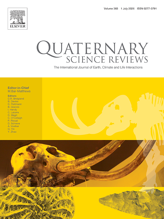 Quaternary Science Reviews cover